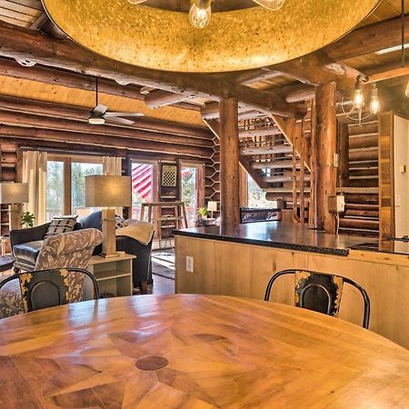 Classic Colorado Log Home With Mountain Views! Florissant Exterior foto