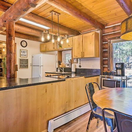 Classic Colorado Log Home With Mountain Views! Florissant Exterior foto