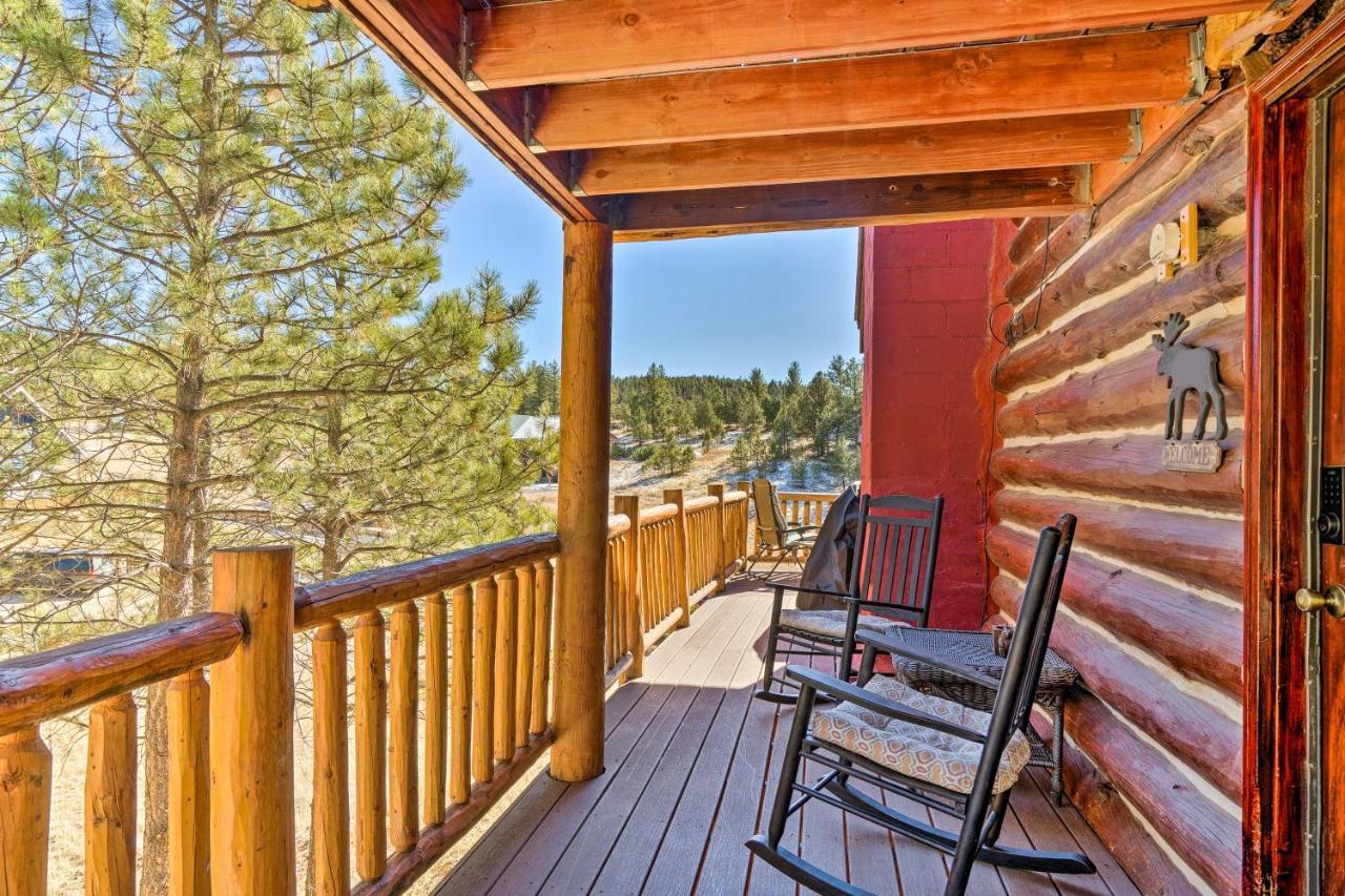 Classic Colorado Log Home With Mountain Views! Florissant Exterior foto