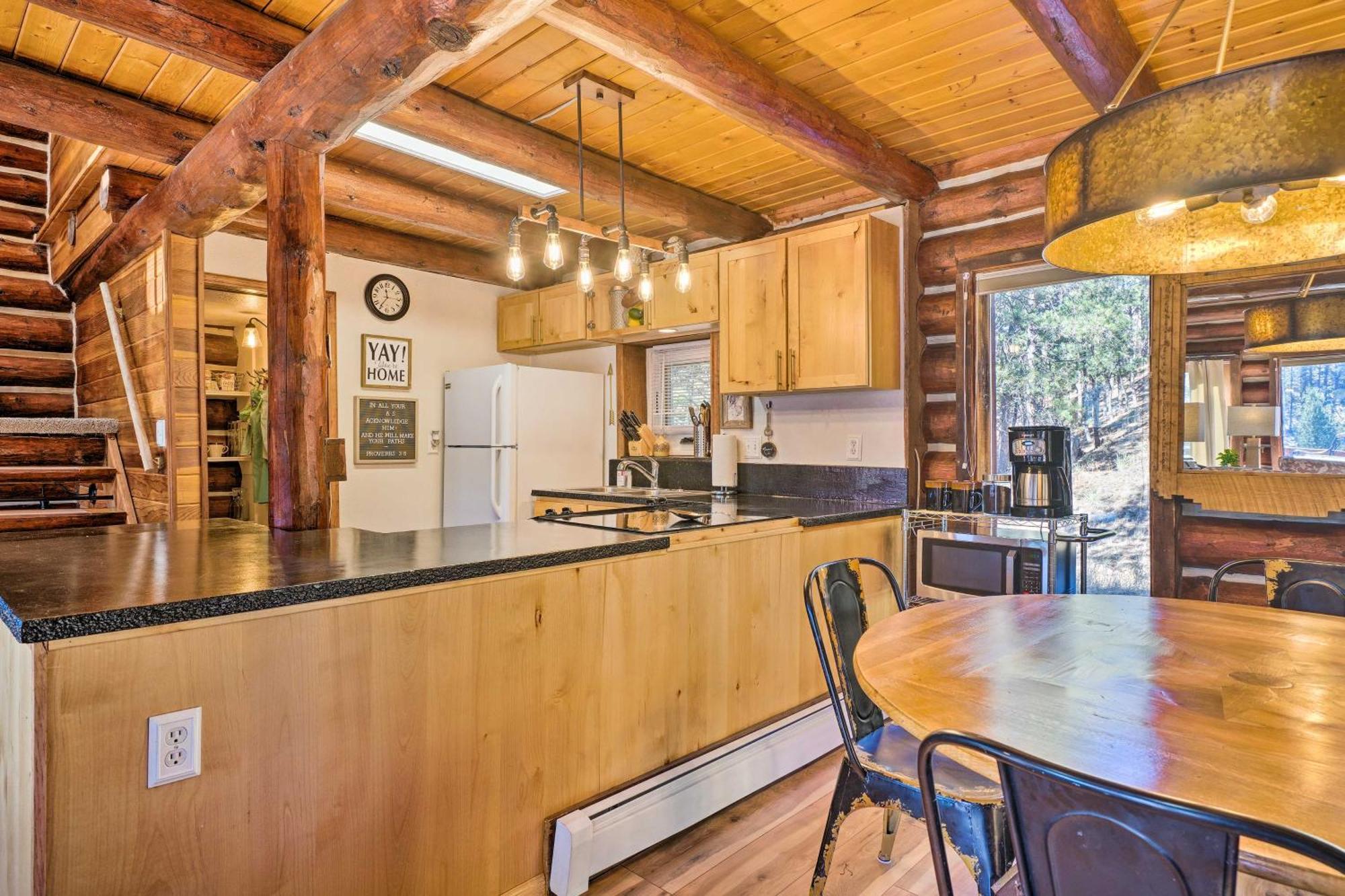 Classic Colorado Log Home With Mountain Views! Florissant Exterior foto