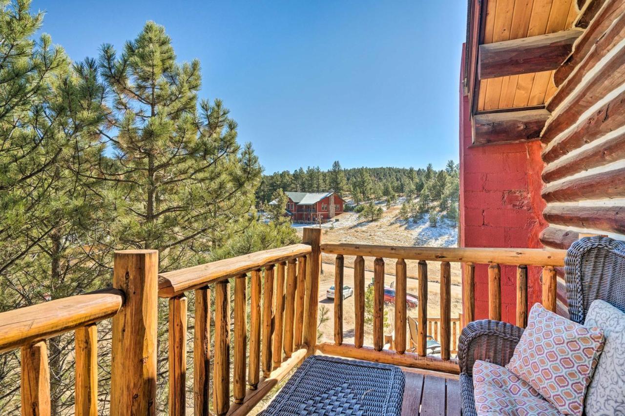 Classic Colorado Log Home With Mountain Views! Florissant Exterior foto